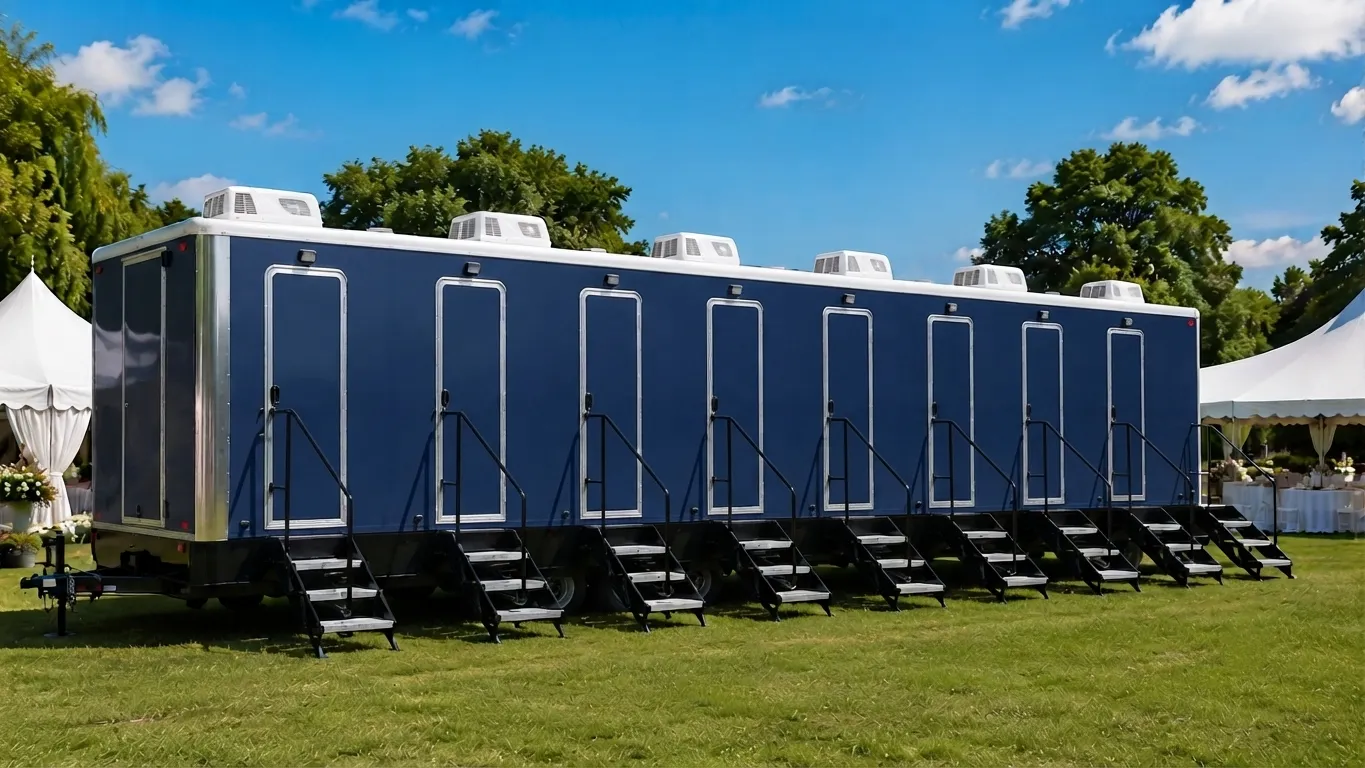 8 Stall Restroom Trailer in Savannah, GA